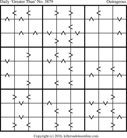 Killer Sudoku for 11/26/2016