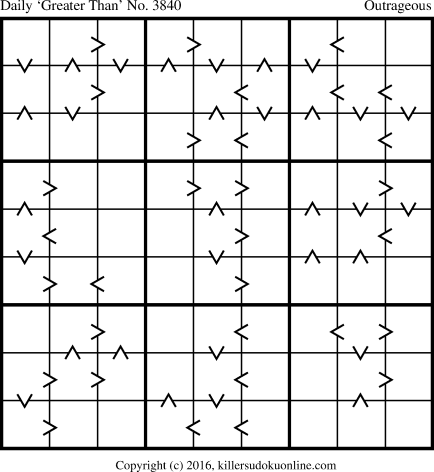 Killer Sudoku for 10/18/2016