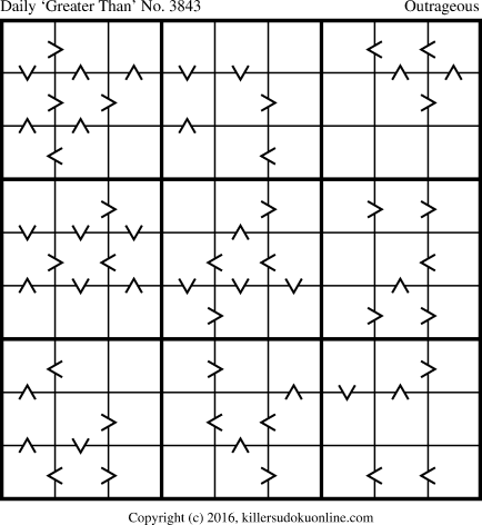 Killer Sudoku for 10/21/2016