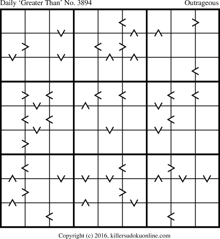 Killer Sudoku for 12/11/2016