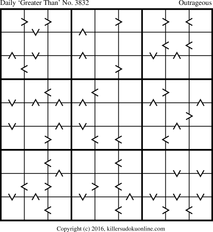 Killer Sudoku for 10/10/2016