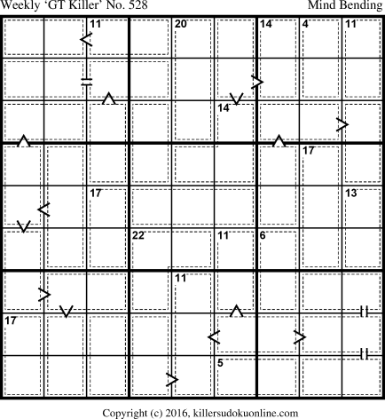 Killer Sudoku for 5/23/2016
