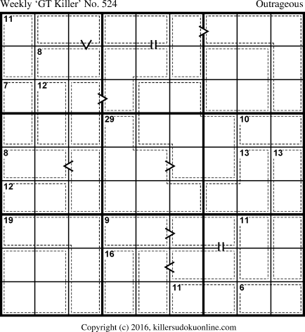 Killer Sudoku for 4/25/2016
