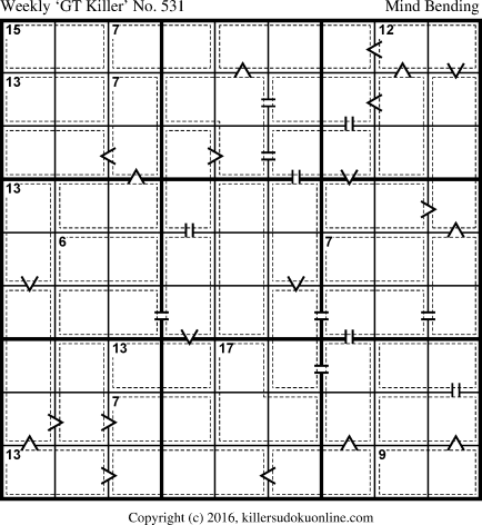 Killer Sudoku for 6/13/2016