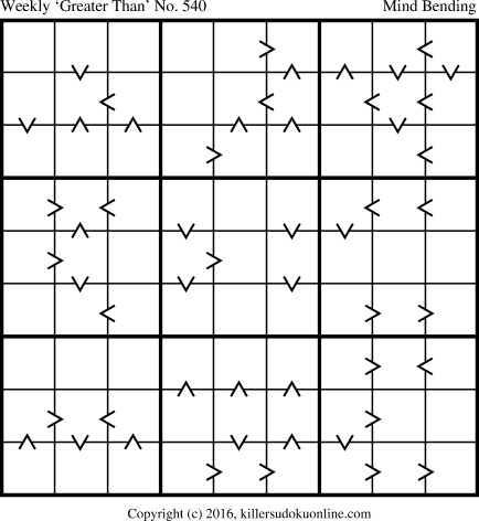 Killer Sudoku for 5/23/2016