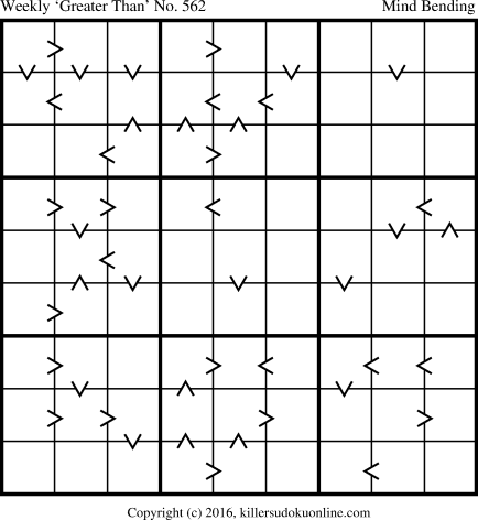 Killer Sudoku for 10/24/2016