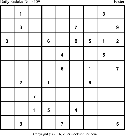 Killer Sudoku for 9/6/2016