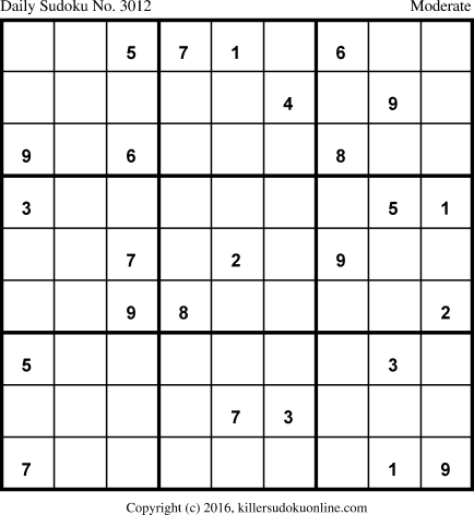 Killer Sudoku for 6/1/2016