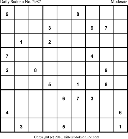 Killer Sudoku for 5/7/2016