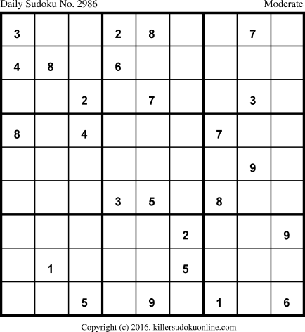 Killer Sudoku for 5/6/2016