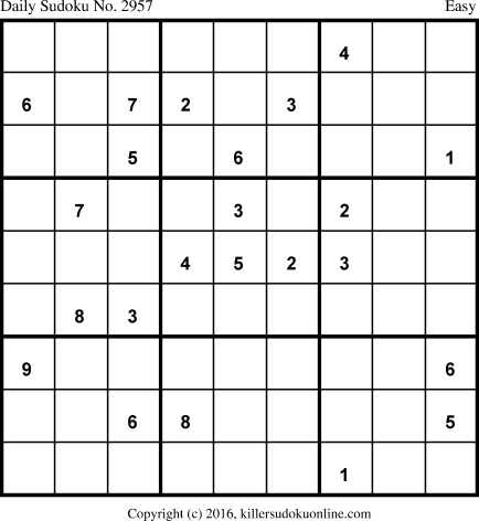 Killer Sudoku for 4/7/2016