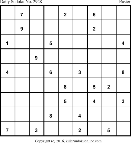 Killer Sudoku for 3/9/2016