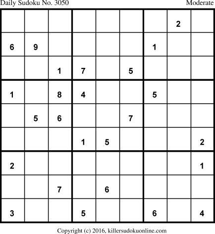 Killer Sudoku for 7/9/2016