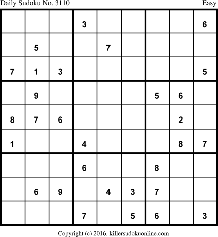 Killer Sudoku for 9/7/2016