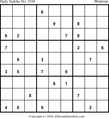 Killer Sudoku for 10/21/2016