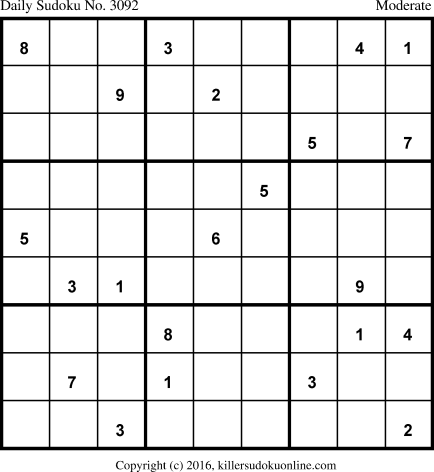 Killer Sudoku for 8/20/2016