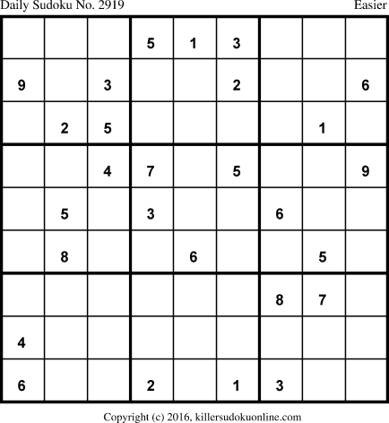 Killer Sudoku for 2/29/2016