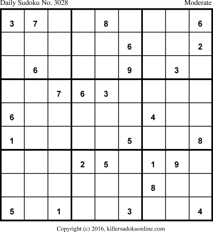 Killer Sudoku for 6/17/2016