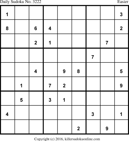 Killer Sudoku for 12/28/2016