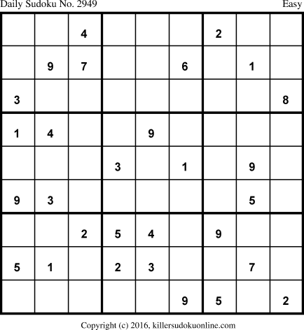 Killer Sudoku for 3/30/2016