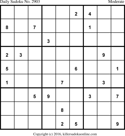 Killer Sudoku for 2/13/2016