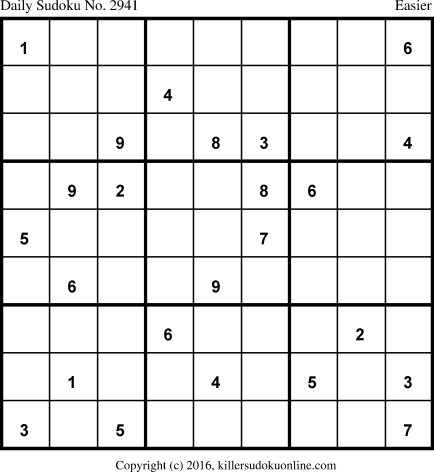 Killer Sudoku for 3/22/2016
