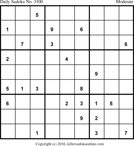 Killer Sudoku for 8/28/2016