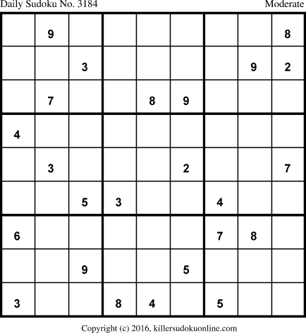 Killer Sudoku for 11/20/2016