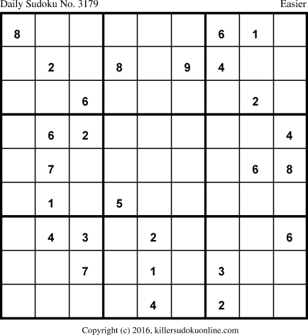 Killer Sudoku for 11/15/2016