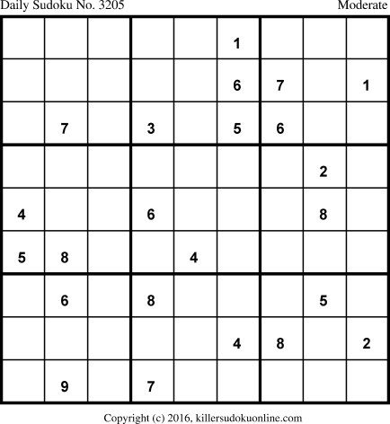 Killer Sudoku for 12/11/2016