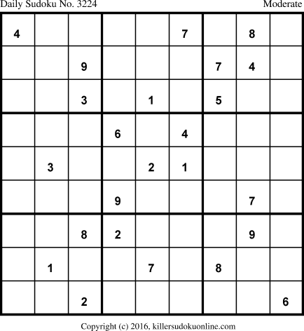Killer Sudoku for 12/30/2016
