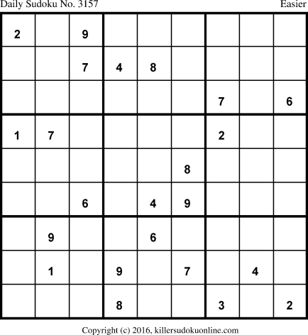 Killer Sudoku for 10/24/2016