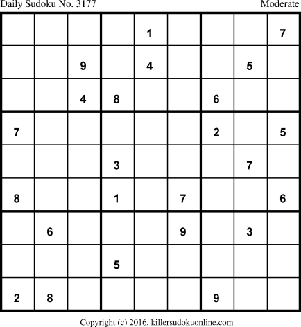 Killer Sudoku for 11/13/2016