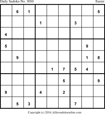 Killer Sudoku for 5/30/2016