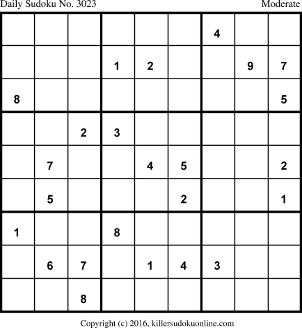Killer Sudoku for 6/12/2016
