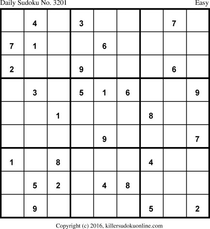 Killer Sudoku for 12/7/2016