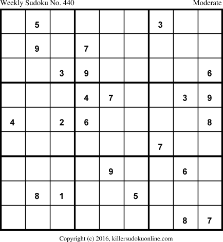 Killer Sudoku for 8/8/2016