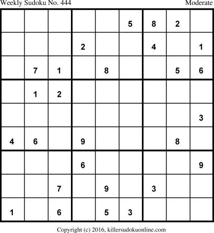 Killer Sudoku for 9/5/2016