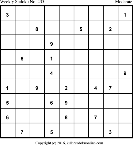 Killer Sudoku for 7/4/2016