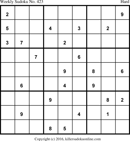 Killer Sudoku for 4/11/2016