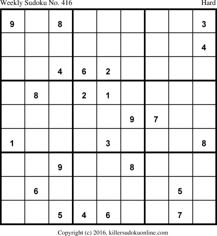 Killer Sudoku for 2/22/2016