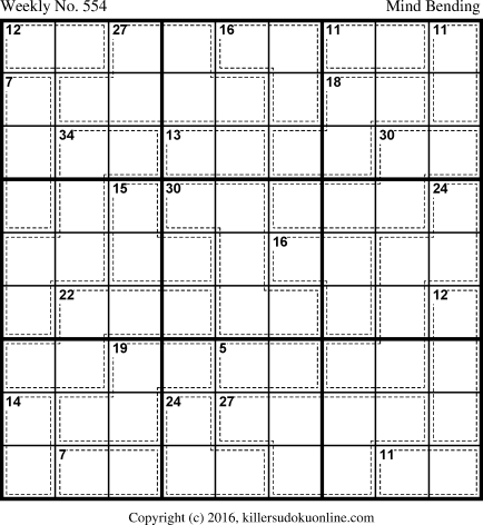 Killer Sudoku for 8/15/2016