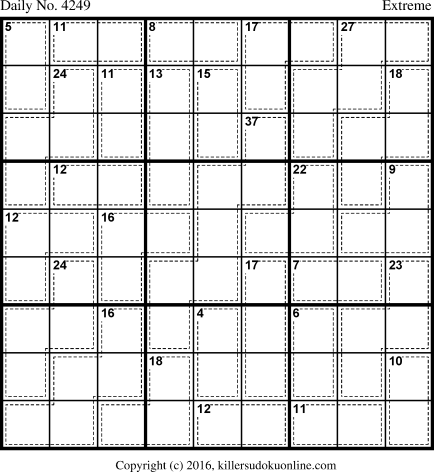 Killer Sudoku for 8/6/2017