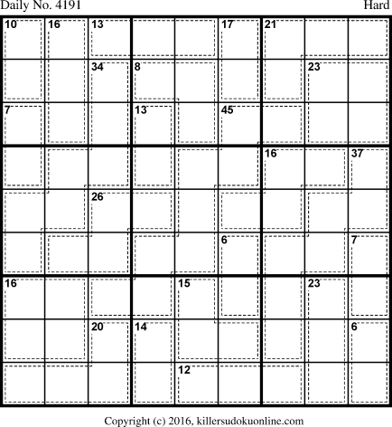 Killer Sudoku for 6/9/2017