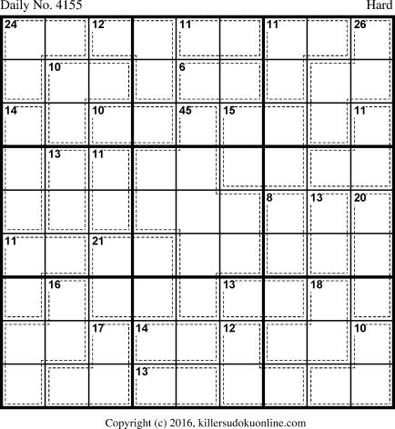 Killer Sudoku for 5/4/2017