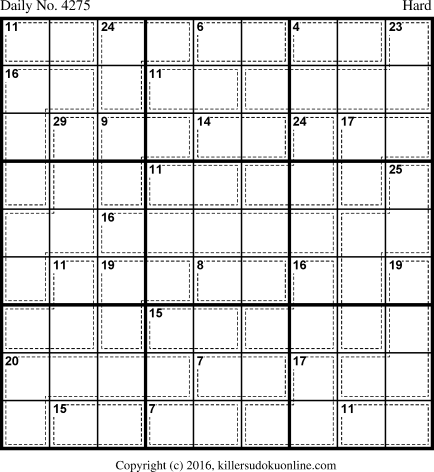 Killer Sudoku for 9/1/2017