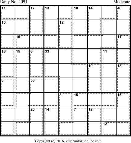 Killer Sudoku for 3/1/2017
