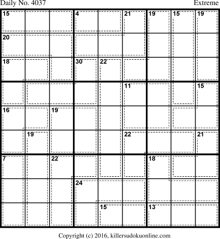 Killer Sudoku for 1/6/2017