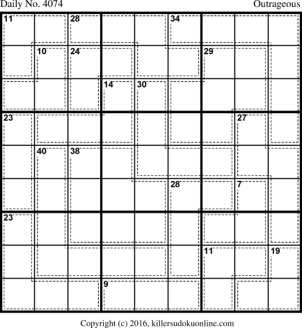 Killer Sudoku for 2/12/2017