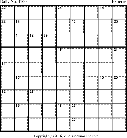 Killer Sudoku for 3/10/2017